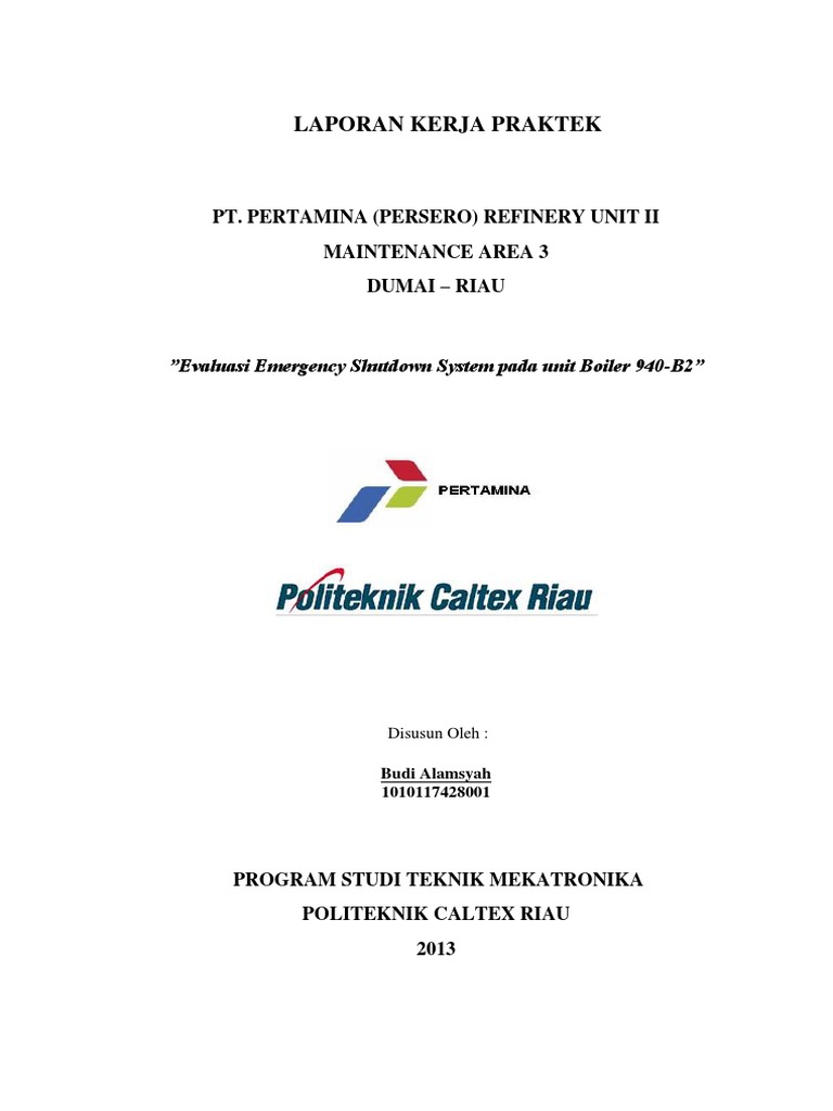 Evaluasi Sistem Shutdown Boiler 940-B2 | PDF