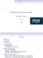 Modelos de Datos de Panel Lineales