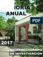 Memoria Vicerrectorado Investigacion 2017