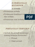 Jenis Pertanyaan