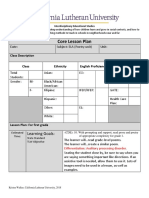 Core Lesson Plan: Learning Goals