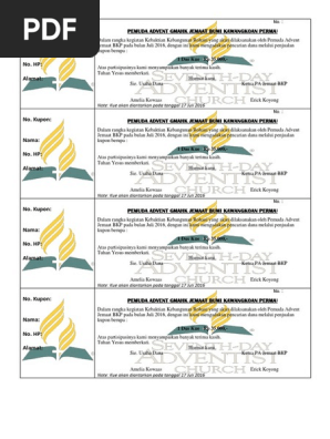Kupon Pdf