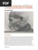 The Effects Cultural Interaction in the Pacific