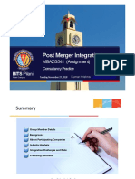 Post Merger Integration Challenges