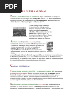 La Primera Guerra Mundial