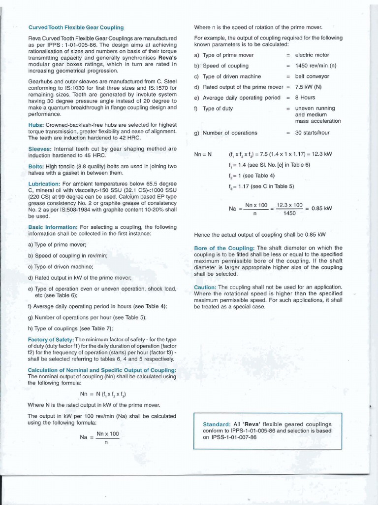 Reva Gear Coupling Catalogue 2 PDF Gear Transmission (Mechanics)