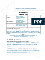 Mengisi Rencana Sesi Pembelajaran