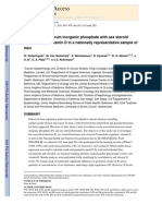 Association of Serum Inorganic Phosphate With Sex Steroid