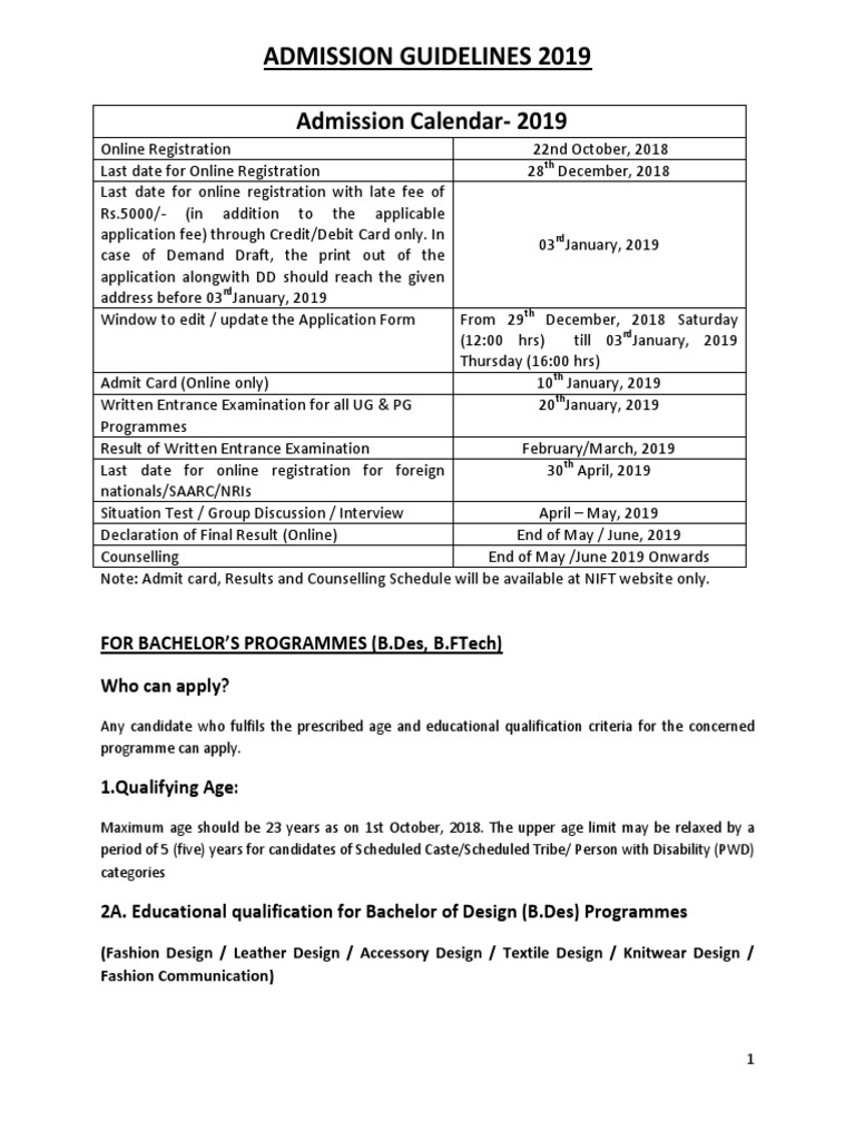 Guidelines PDF | PDF | University And College Admission | Academic Degree