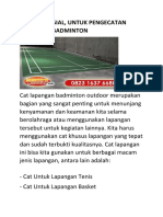 Promo Spesial, Untuk Pengecatan Lapangan Badminton