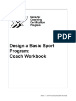 Design a Sport Porgram Coach Workbook
