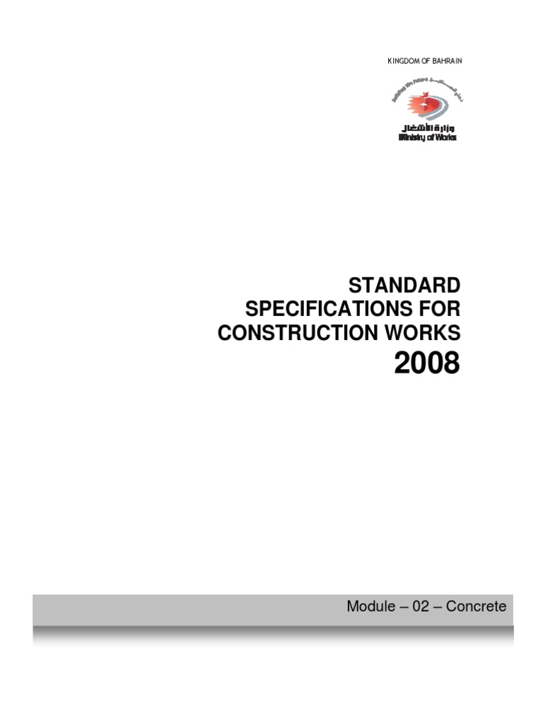 MoW Concrete Specifications Guide | PDF | Specification (Technical ...