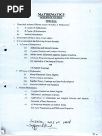 BSC (Math) Annual System Syllabus