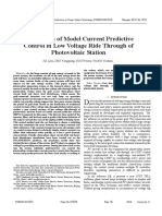 Application of Model Current Predictive Control in Low Voltage Ride Through of Photovoltaic Station