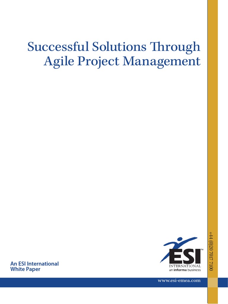 AGILE PROJECT MANAGEMENT TRAINING PDF intelligence overview