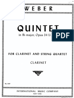 WEBER Quintet - Clarinete