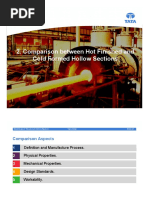 Comparison Bet. Cold & Hot Formed Hollow Sections PDF