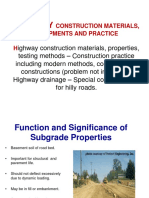 Highway: Construction Materials, Equipments and Practice H