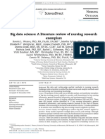 Big Data Science: A Literature Review of Nursing Research Exemplars