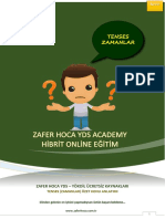 Zamanlar Özet Konu Anlatımı Ve Özet Tablo - Zafer Hoca YDS Academy Özel Kaynak PDF