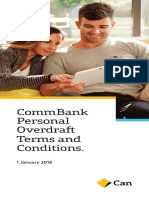 Commbank Personal Overdraft Terms and Conditions.: 1 January 2018