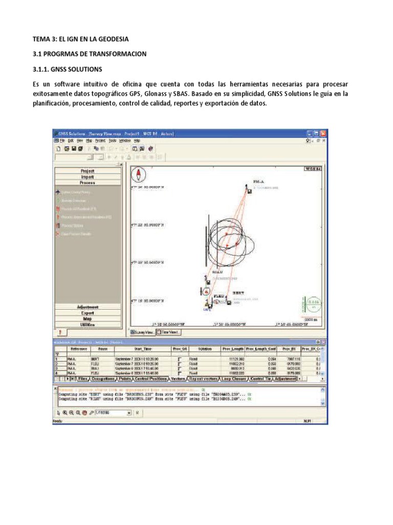 Software para Procesamiento Geodésico | PDF | Sistema de ...
