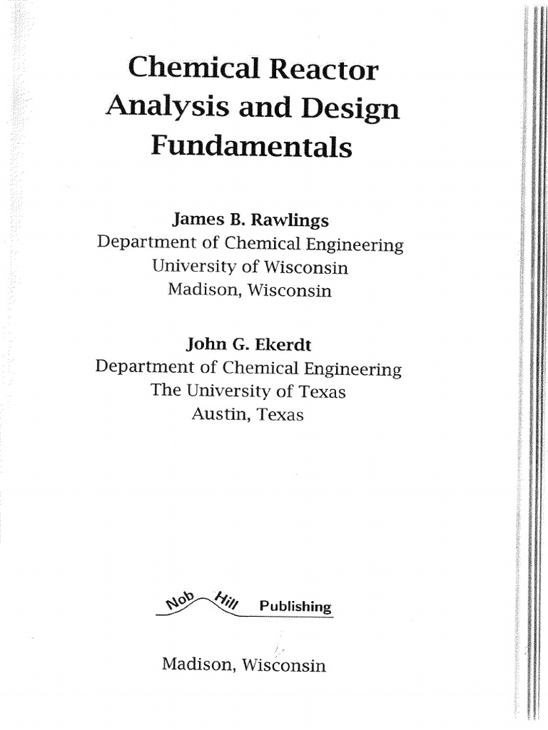 CHEMICAL REACTOR ANALYSIS AND DESIGN FUNDAMENTALS PDF intelligence overview