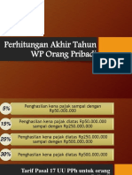 Perhitungan Akhir Tahun WP Orang Pribadi