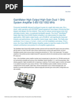 Gainmaker High Output High Gain Dual 1 GHZ System Amplifier 5-85/102-1002 MHZ