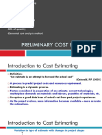 BFC31602 Sem1 2018-19 CHAPTER 2 Prelim Estimate