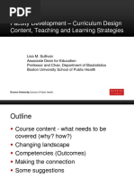 Faculty Development Curriculum Design