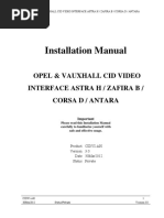 Installation Manual CIDVi Astra H Rev30