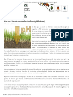 Corrección de Un Suelo Alcalino (PH Básico) Agrologica - Ingenieria Agrícola