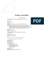 R Pivot Table