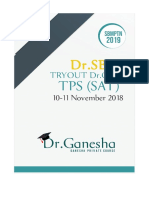 Soal TryOut DR - SBM19 TPS (SAT) DR - Ganesha PDF