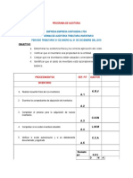 Programa de Auditoria