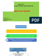 PMC 521 Curriculum Theory and Practice