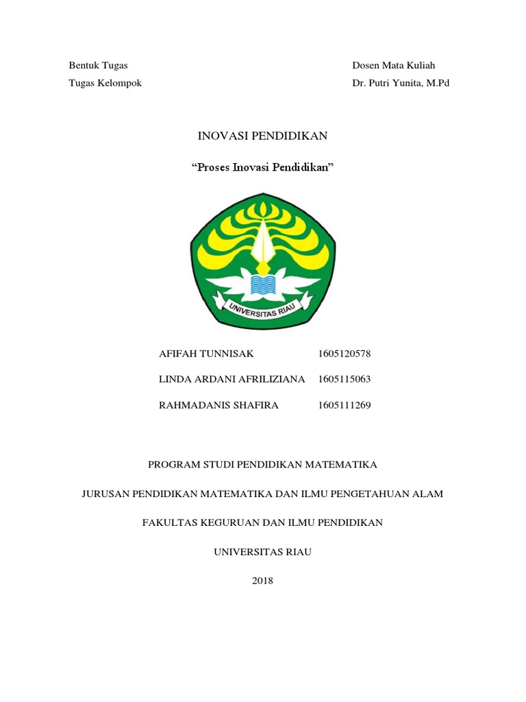 Makalah Proses Inovasi Pendidikan