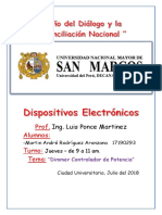 Informe Dimmer Electronico