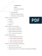 A. Domestic Consumption: CHAPTER 1-Introduction To Consumption Taxes MULTIPLE CHOICE - Theory Part 1