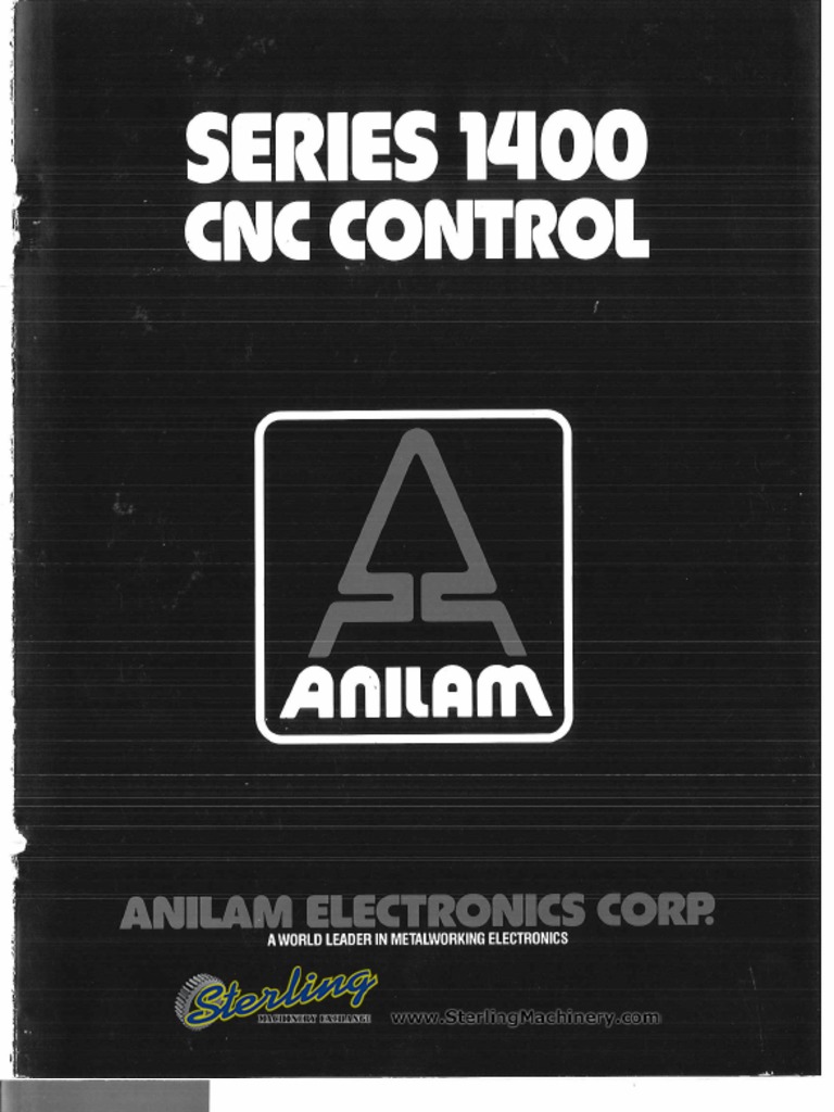 Anilam Series 1400 CNC Control Brochure PDF | PDF