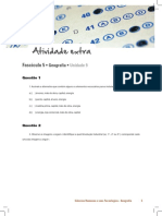 Atividade extra de Geografia sobre meios de comunicação e transporte