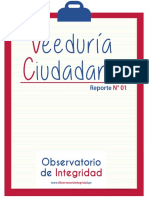 Reporte #1 de Veeduría Ciudadana