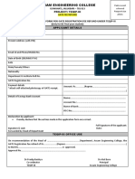 Form-1: Application Form For Gate Registration Fee Refund Under Teqip-Iii