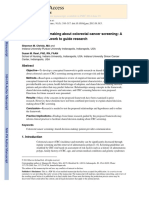 NIH Public Access: Shared Decision-Making About Colorectal Cancer Screening: A Conceptual Framework To Guide Research