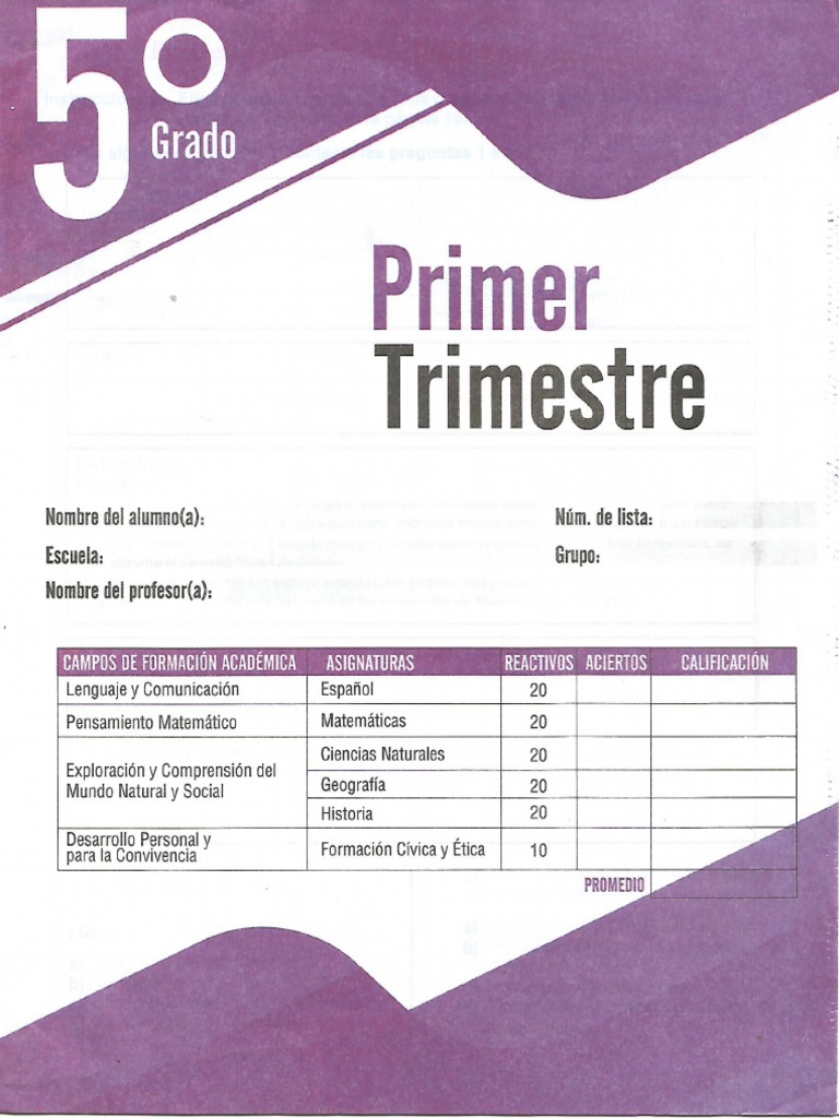 Material De Apoyo Quinto Grado Tercer Trimestre Compartir Materiales