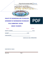 Faculty of Engineering and Technology Deparment of Information Technology Title: Dormitory System Group-Students