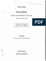 Spartiti - Krása Hans, Brundibár, Tamburo Piccolo - Tamburo Grande PDF