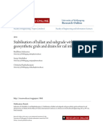 Stabilisation of Ballast and Subgrade With Geosynthetic Grids and Drains For Rail Infrastructure