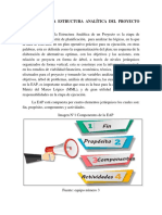 Diseño de La Estructura Analítica Del Proyecto